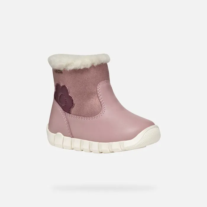 Geox First Steps IUPIDOO BABY GIRL Antique RosePrune Mid Calf Boots Antique Roseprune 8211 Kids