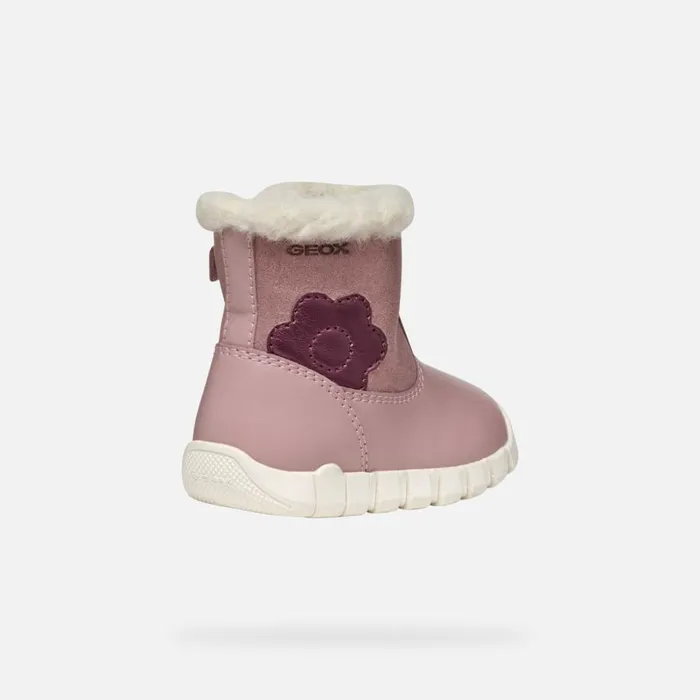 Geox First Steps IUPIDOO BABY GIRL Antique RosePrune Mid Calf Boots Antique Roseprune 8211 Kids