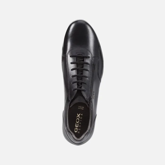 Geox Formal Shoes SYMBOL Men039s Black Leather Shoes SS Black 8211 Man