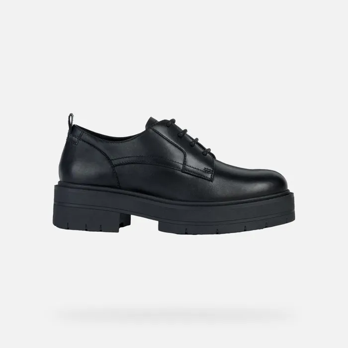 Geox Lace Ups And Brogues SPHERICA EC7 H LaceUp Shoes Black Woman Geox Black 8211 Woman