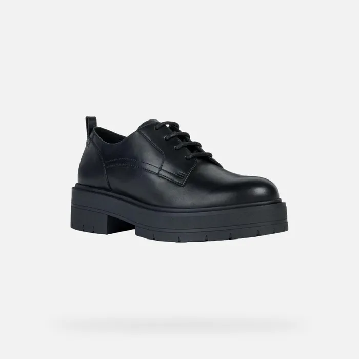 Geox Lace Ups And Brogues SPHERICA EC7 H LaceUp Shoes Black Woman Geox Black 8211 Woman