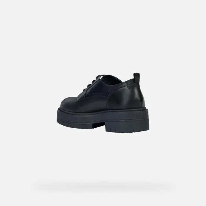 Geox Lace Ups And Brogues SPHERICA EC7 H LaceUp Shoes Black Woman Geox Black 8211 Woman