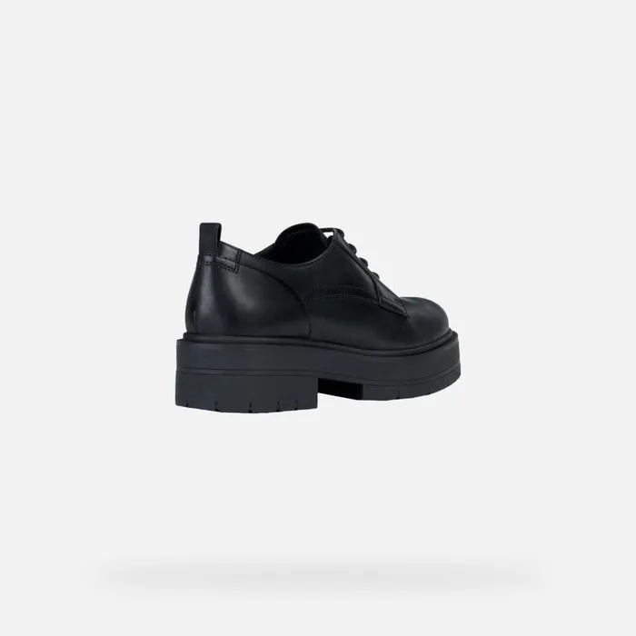 Geox Lace Ups And Brogues SPHERICA EC7 H LaceUp Shoes Black Woman Geox Black 8211 Woman