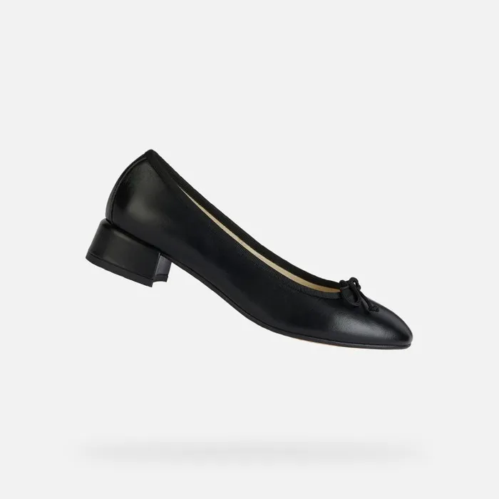 Geox Pumps FLORETIA Women039s Black Low Heel Pumps Geox Black 8211 Woman