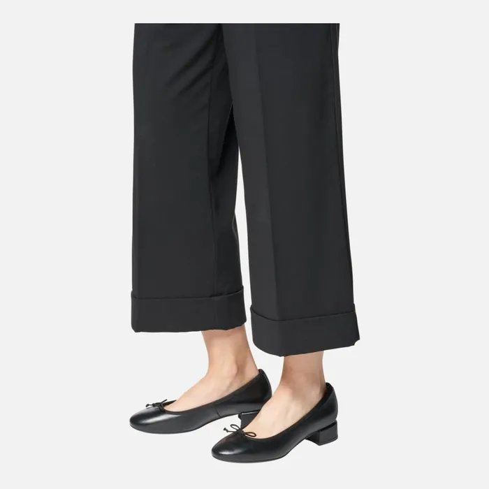 Geox Pumps FLORETIA Women039s Black Low Heel Pumps Geox Black 8211 Woman