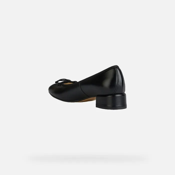 Geox Pumps FLORETIA Women039s Black Low Heel Pumps Geox Black 8211 Woman