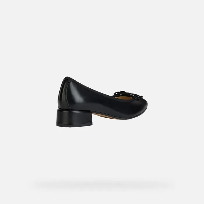 Geox Pumps FLORETIA Women039s Black Low Heel Pumps Geox Black 8211 Woman