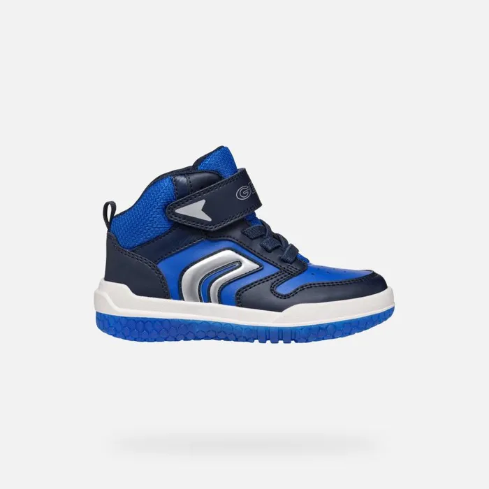 Geox Sneakers BUZZERLIGHT BOY NavyRoyal High Top Sneakers Navyroyal 8211 Kids