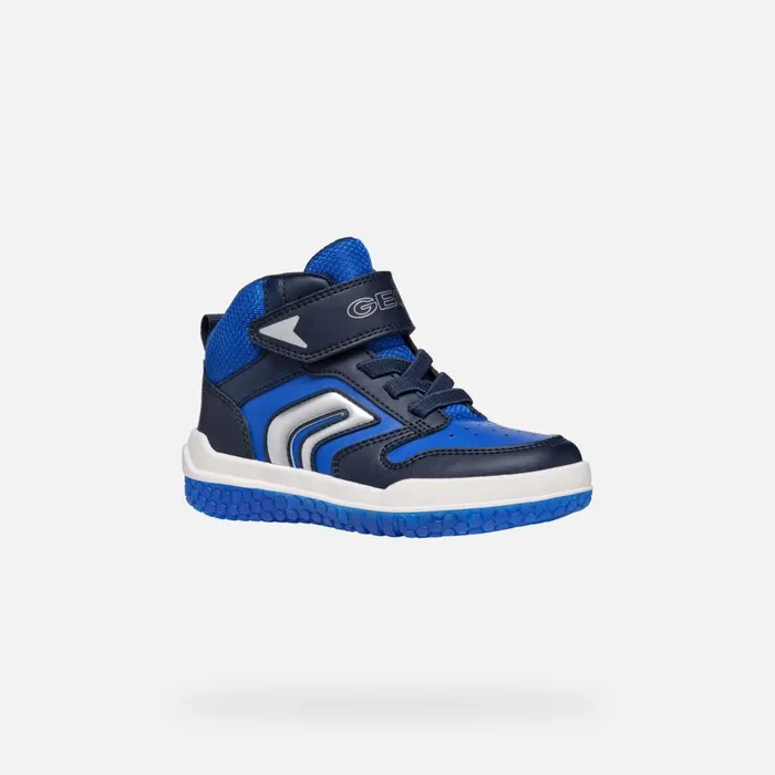 Geox Sneakers BUZZERLIGHT BOY NavyRoyal High Top Sneakers Navyroyal 8211 Kids