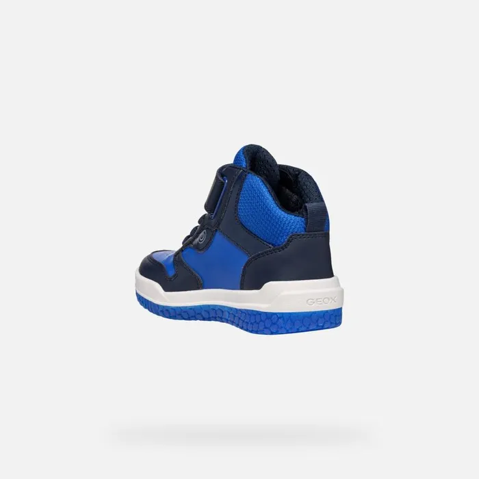 Geox Sneakers BUZZERLIGHT BOY NavyRoyal High Top Sneakers Navyroyal 8211 Kids