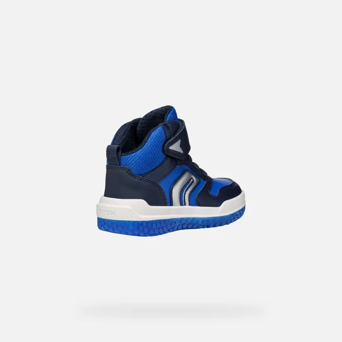Geox Sneakers BUZZERLIGHT BOY NavyRoyal High Top Sneakers Navyroyal 8211 Kids