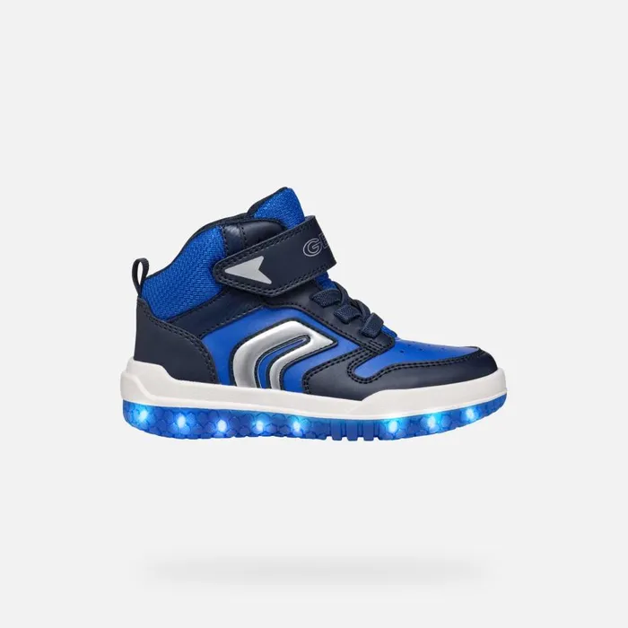 Geox Sneakers BUZZERLIGHT BOY NavyRoyal High Top Sneakers Navyroyal 8211 Kids