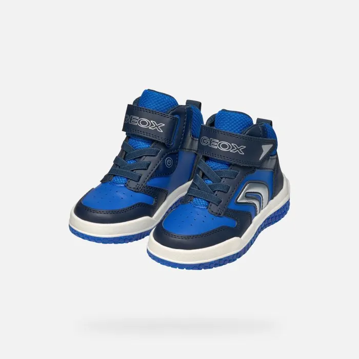 Geox Sneakers BUZZERLIGHT BOY NavyRoyal High Top Sneakers Navyroyal 8211 Kids
