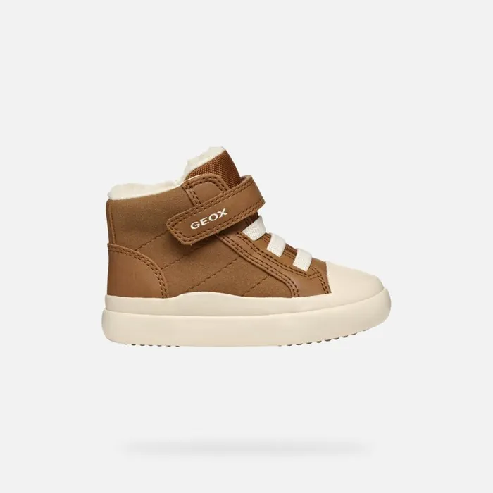 Geox Sneakers GISLI BABY Brown High Top Sneakers Brown 8211 Kids