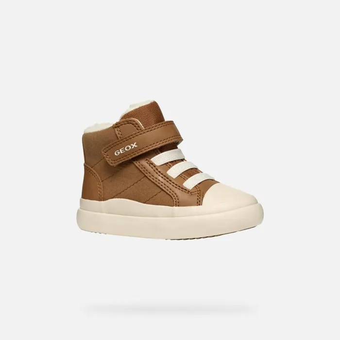 Geox Sneakers GISLI BABY Brown High Top Sneakers Brown 8211 Kids