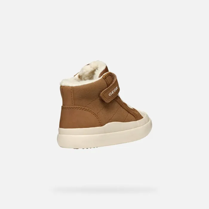 Geox Sneakers GISLI BABY Brown High Top Sneakers Brown 8211 Kids