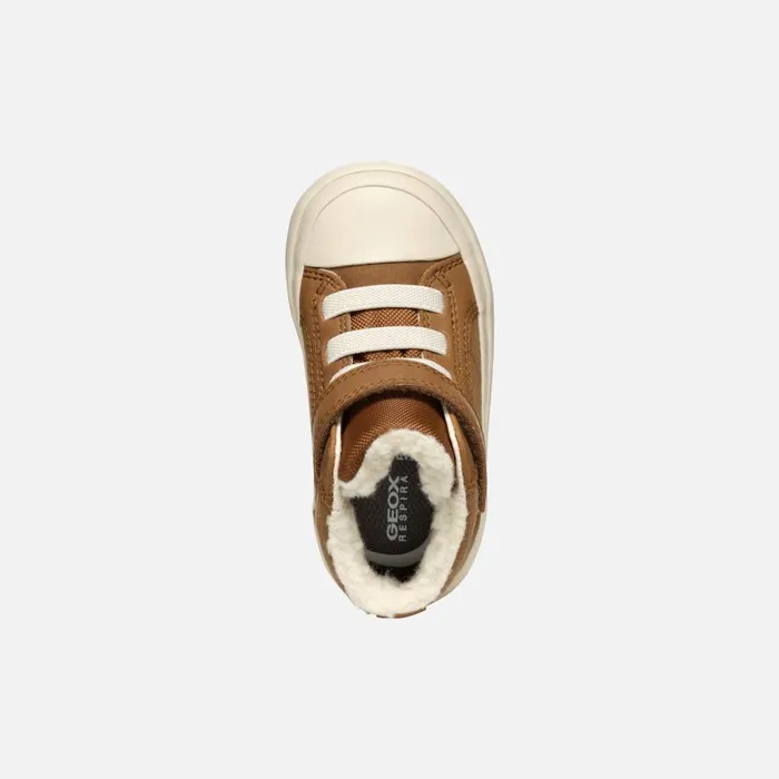 Geox Sneakers GISLI BABY Brown High Top Sneakers Brown 8211 Kids