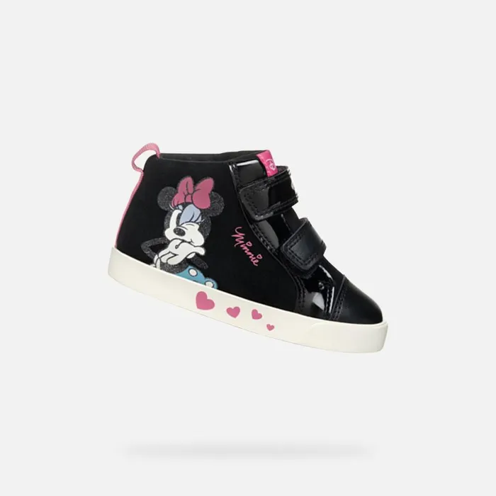 Geox Sneakers KILWI BABY BlackOld Rose Minnie Blackold Rose 8211 Kids