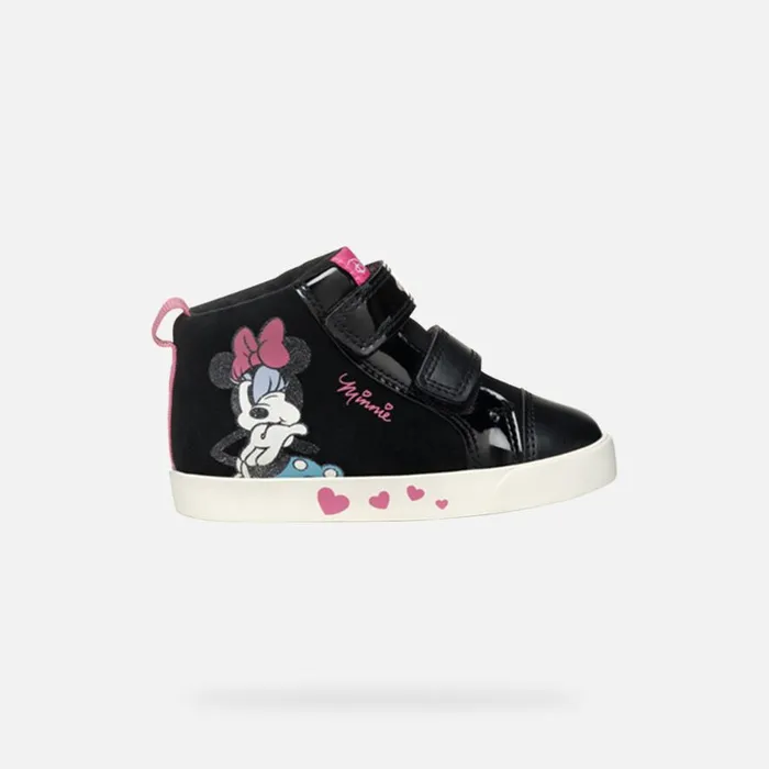 Geox Sneakers KILWI BABY BlackOld Rose Minnie Blackold Rose 8211 Kids