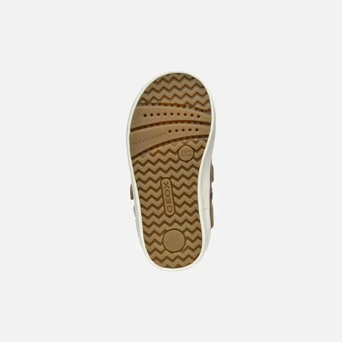 Geox Sneakers KILWI TODDLER GIRL Dark Beige High Top Sneakers Dark Beige 8211 Kids
