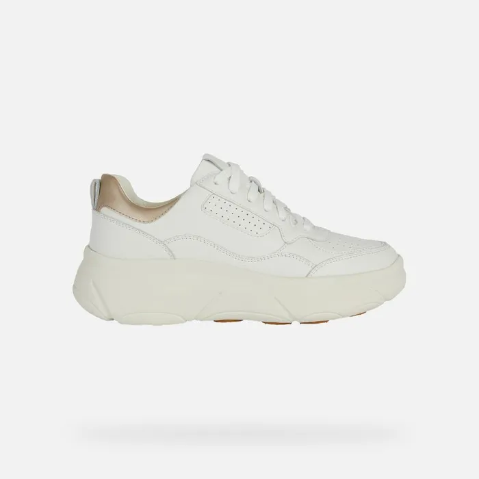 Geox Sneakers NEBULA 20 X Women039s White Platform Trainers Geox White 8211 Woman