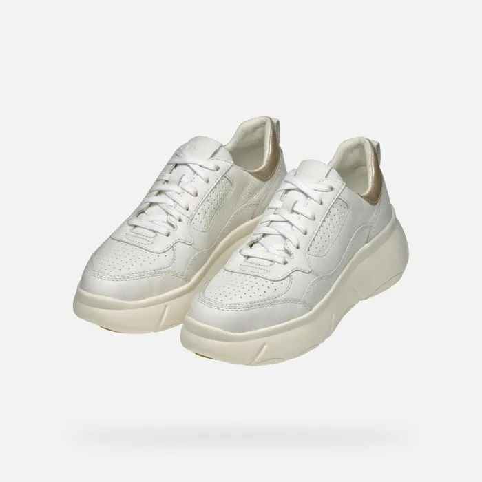 Geox Sneakers NEBULA 20 X Women039s White Platform Trainers Geox White 8211 Woman