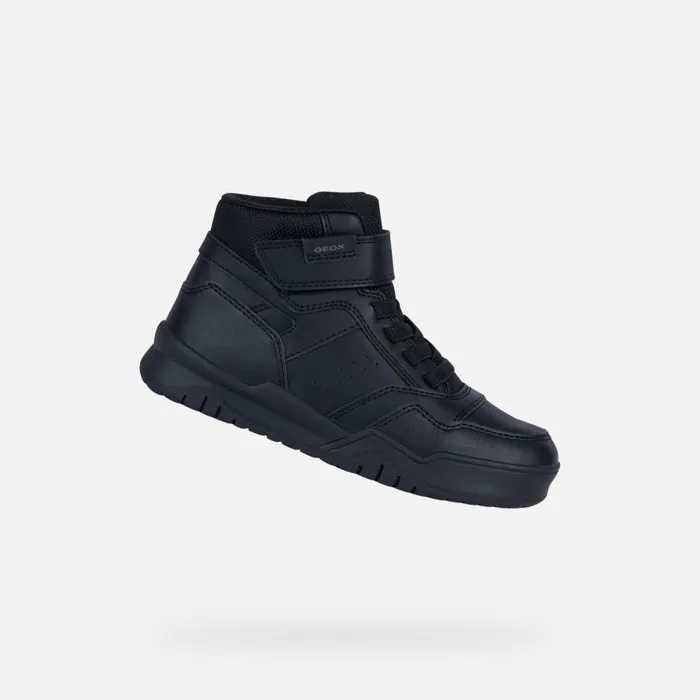 Geox Sneakers PERTH F High Top Sneakers Black Junior Boy Geox Black 8211 Kids Geox Sneakers PERTH F High Top Sneakers Black Junior Boy Geox Black 8211 Kids