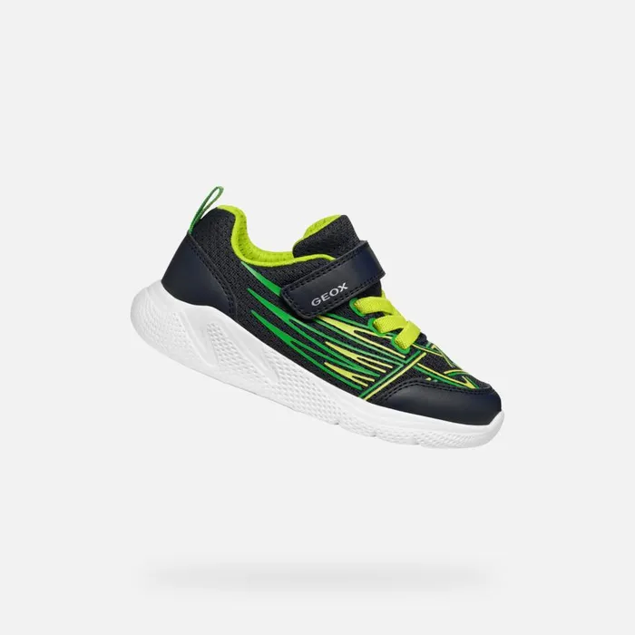 Geox Sneakers SPRINTYE BOY NavyLime Low Top Sneakers Navylime 8211 Kids