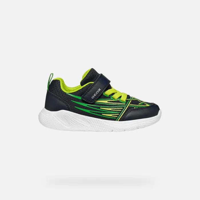 Geox Sneakers SPRINTYE BOY NavyLime Low Top Sneakers Navylime 8211 Kids