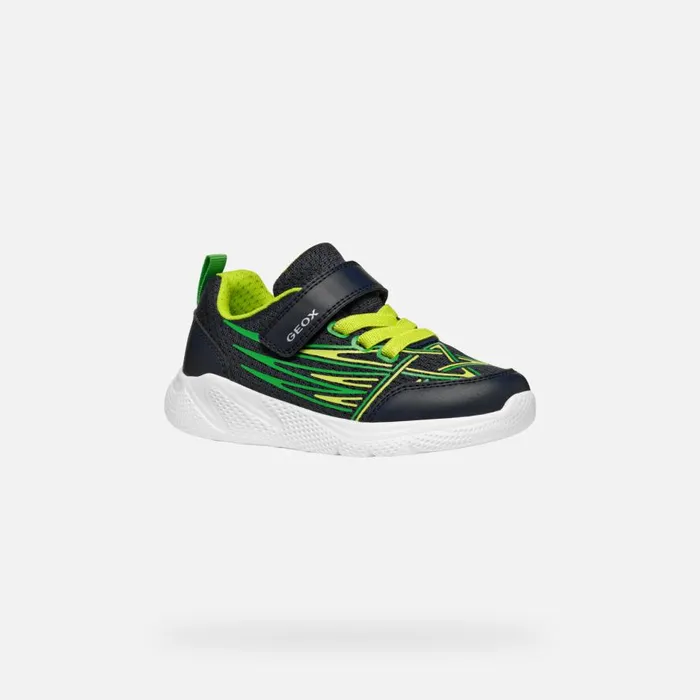 Geox Sneakers SPRINTYE BOY NavyLime Low Top Sneakers Navylime 8211 Kids