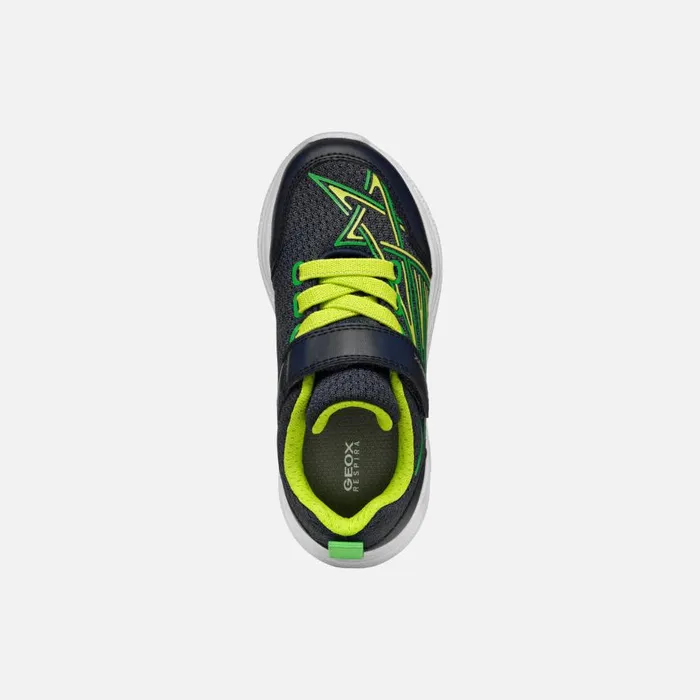 Geox Sneakers SPRINTYE BOY NavyLime Low Top Sneakers Navylime 8211 Kids