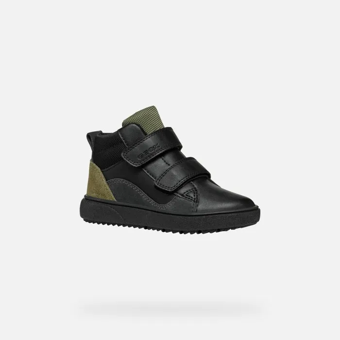 Geox Sneakers THELEVEN ABX BOY BlackDark Grey Waterproof Trainers Blackdark Grey 8211 Kids