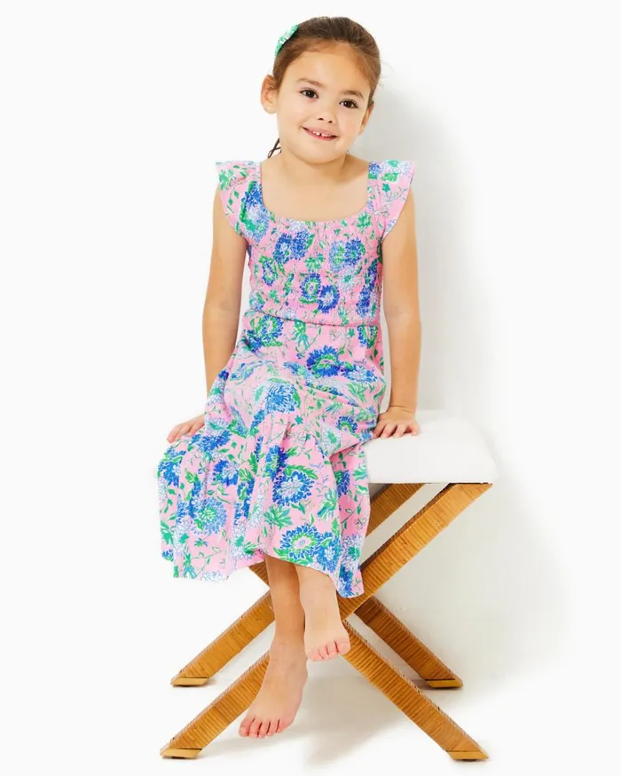 Girls Lilly Pulitzer Girls Dresses and Rompers Girls Mini Jilly Midi Dress Resort White Glisten In The Sun Girls Lilly Pulitzer Girls Dresses and Rompers Girls Mini Jilly Midi Dress Resort White Glisten In The Sun
