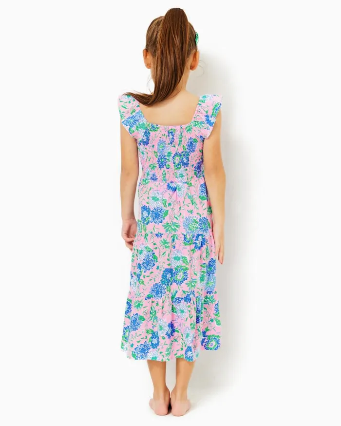 Girls Lilly Pulitzer Girls Dresses and Rompers Girls Mini Jilly Midi Dress Resort White Glisten In The Sun Girls Lilly Pulitzer Girls Dresses and Rompers Girls Mini Jilly Midi Dress Resort White Glisten In The Sun