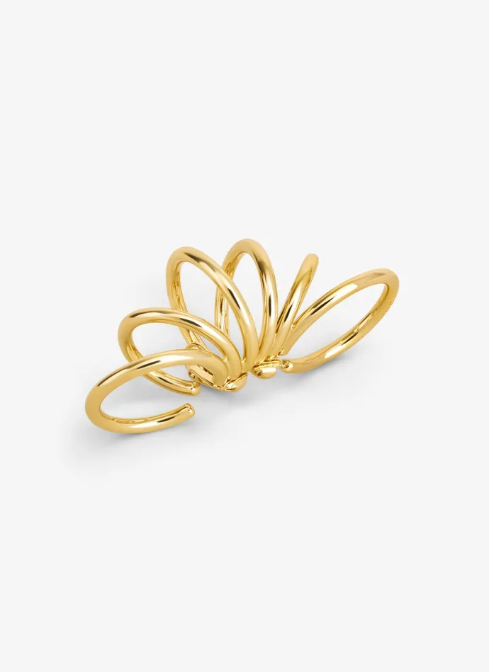 Gold LOOP EARCUFF LARGE Women Alaa Jewels