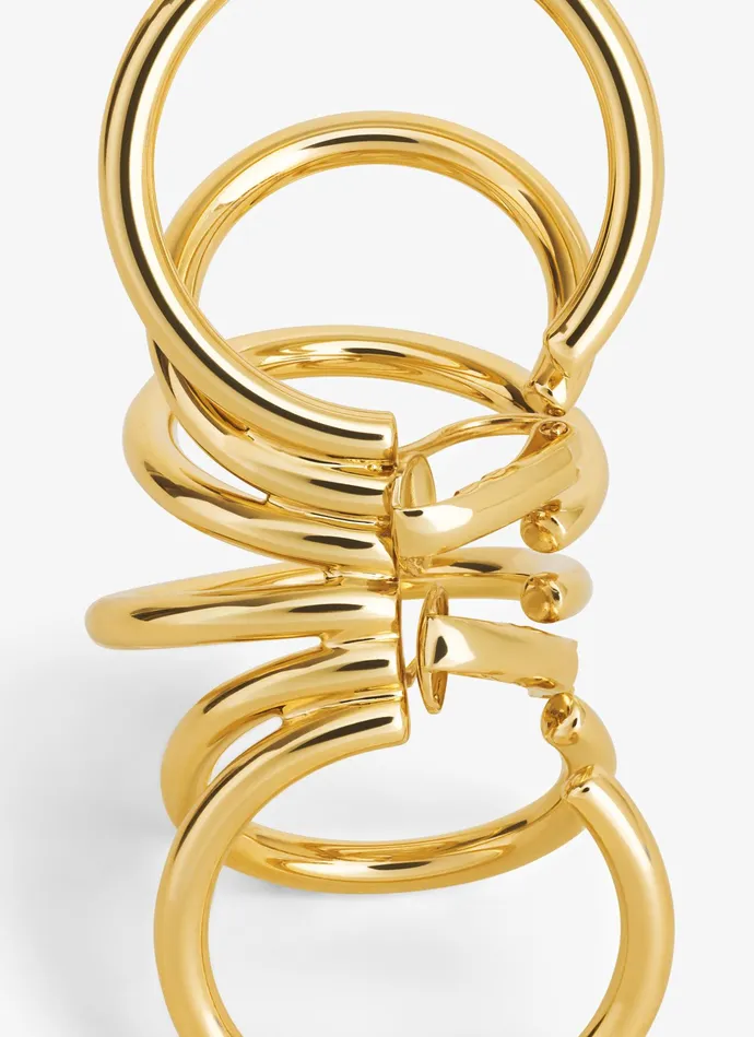 Gold LOOP EARCUFF LARGE Women Alaa Jewels