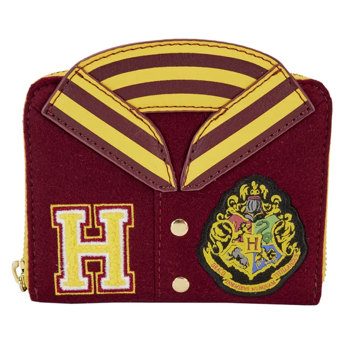 Harry Potter Hogwarts Crest Varsity Jacket Zip Around Wallet Unisex Loungefly Bags and Wallets Harry Potter Hogwarts Crest Varsity Jacket Zip Around Wallet Unisex Loungefly Bags and Wallets