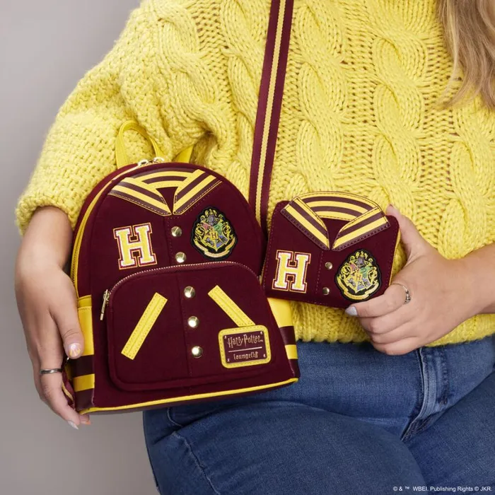 Harry Potter Hogwarts Crest Varsity Jacket Zip Around Wallet Unisex Loungefly Bags and Wallets Harry Potter Hogwarts Crest Varsity Jacket Zip Around Wallet Unisex Loungefly Bags and Wallets