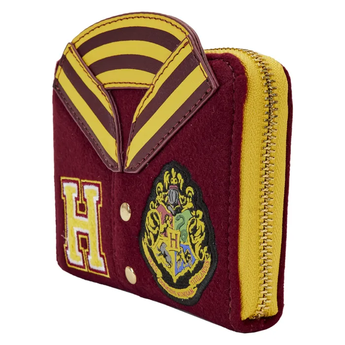 Harry Potter Hogwarts Crest Varsity Jacket Zip Around Wallet Unisex Loungefly Bags and Wallets Harry Potter Hogwarts Crest Varsity Jacket Zip Around Wallet Unisex Loungefly Bags and Wallets