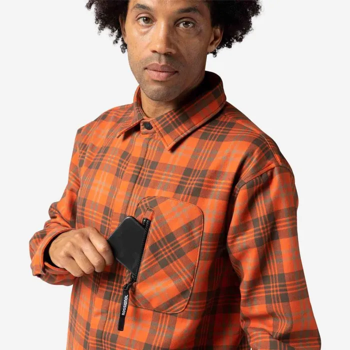 Herren Polos Und TShirts Rossignol Flanellhemd Fr Herren Tan