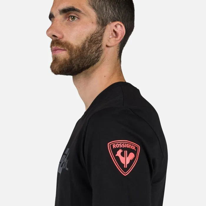 Herren Polos Und TShirts Rossignol HerrenTShirt Mit Grafik Hero Black200