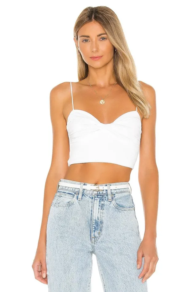 Ida Twist Front Top Ivory Women Lovers and Friends Tops