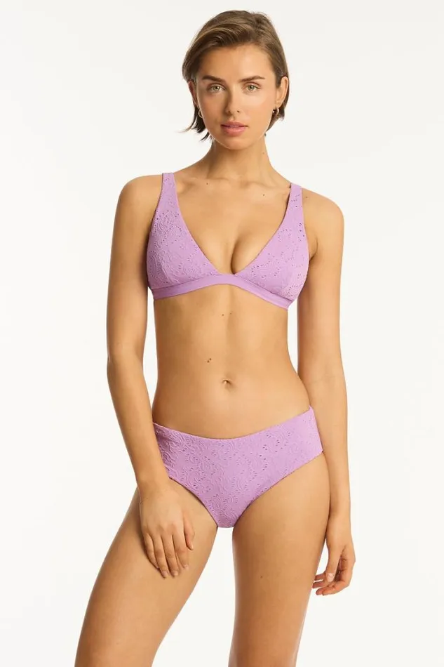 Interlace Longline Bralette Interlace Lavender Women Sea Level Tops