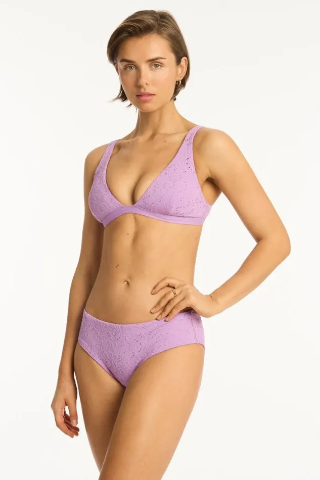 Interlace Longline Bralette Interlace Lavender Women Sea Level Tops