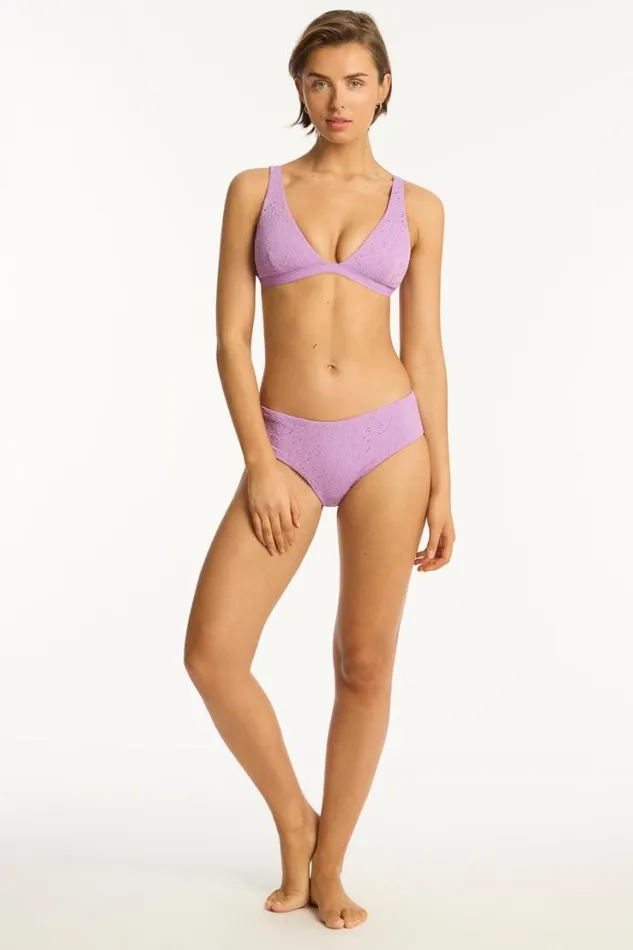 Interlace Longline Bralette Interlace Lavender Women Sea Level Tops