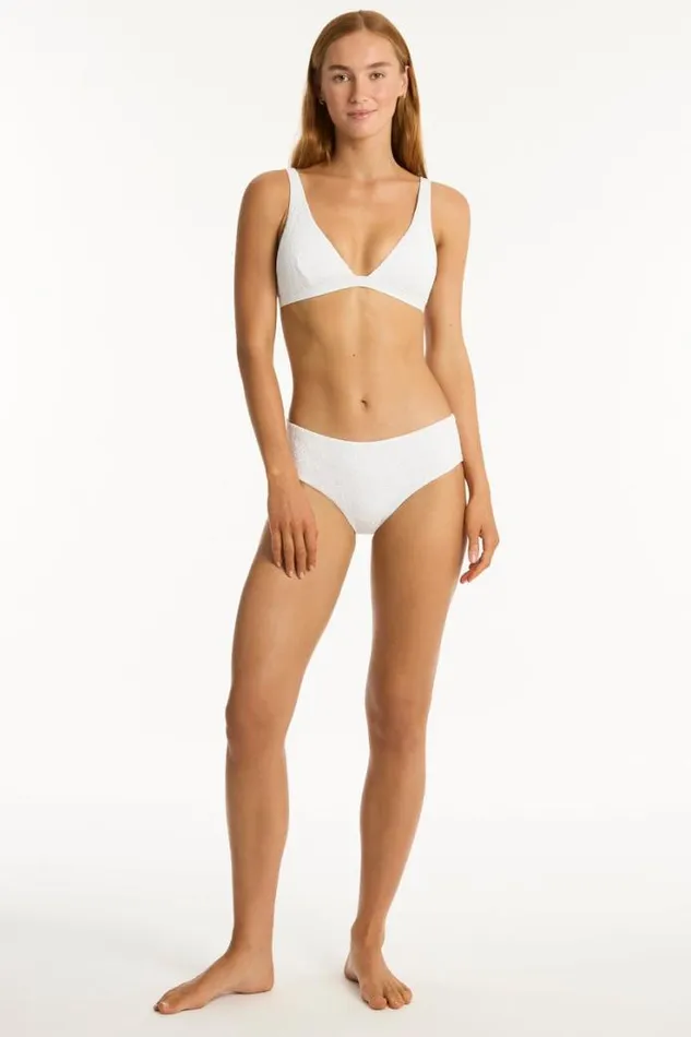 Interlace Longline Bralette Interlace White Women Sea Level Tops