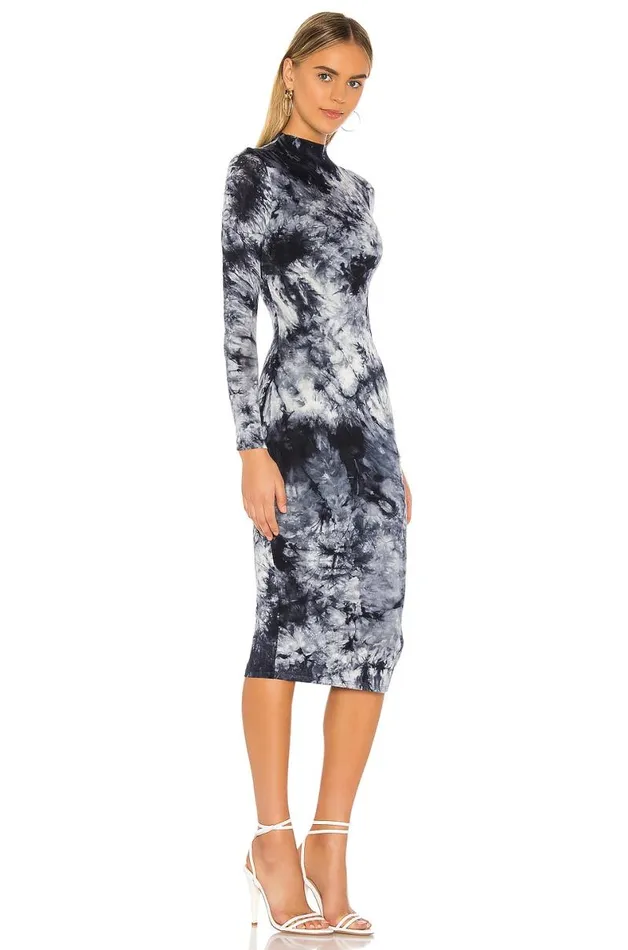 Ivanna Midi Dress Indigo Blue Tie Dye Women Lovers and Friends Dresses