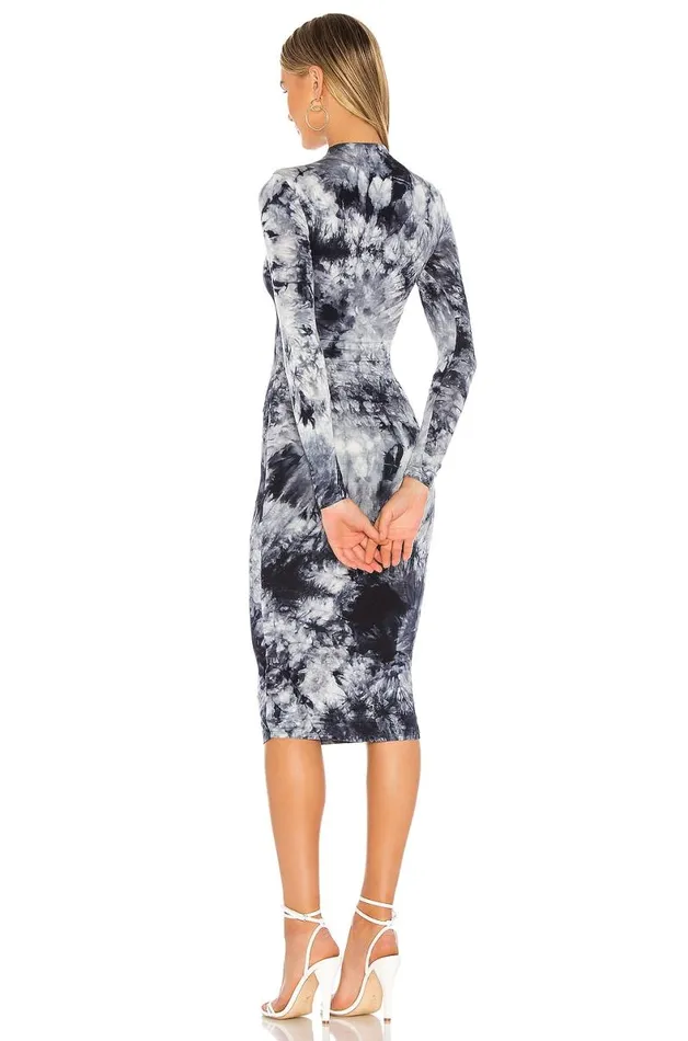 Ivanna Midi Dress Indigo Blue Tie Dye Women Lovers and Friends Dresses