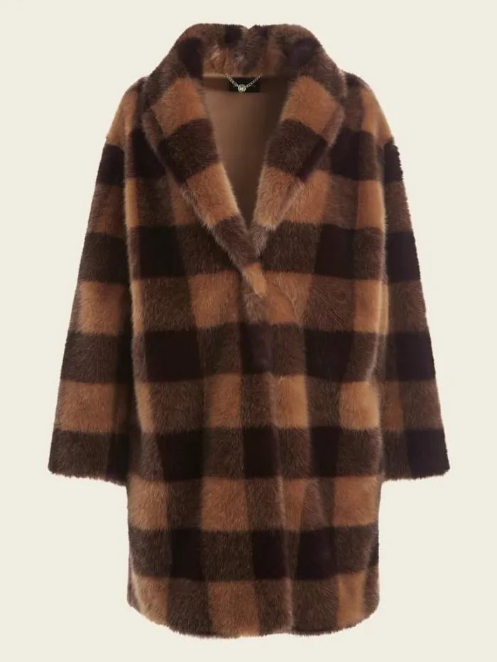 Jackets Women Marciano Rochelle Coat Camel And Dark Bourbon Bi Jackets Women Marciano Rochelle Coat Camel And Dark Bourbon Bi