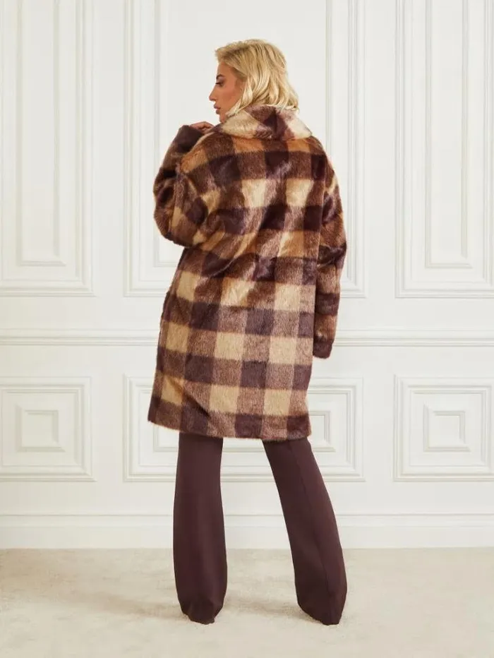Jackets Women Marciano Rochelle Coat Camel And Dark Bourbon Bi Jackets Women Marciano Rochelle Coat Camel And Dark Bourbon Bi
